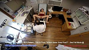 Sorelle Asiatiche condividono il loro primo esame ginecologico con la paziente Ami Rogue