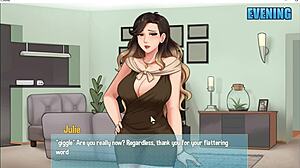 金发熟女在游戏中被操她的大股和乳房。