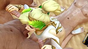 Mercys หน้าอกใหญ่เด้งในแอนิเมชั่น 3D ที่ร้อนแรง