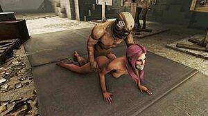 Fallout 4: Verkenning van donkere fantasieën met een rozeharig personage in BDSM
