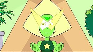 Peridots植物学课的卡通恶搞,大奶子角色