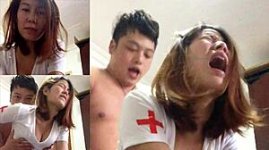胸部丰满的中国护士参与婚外情